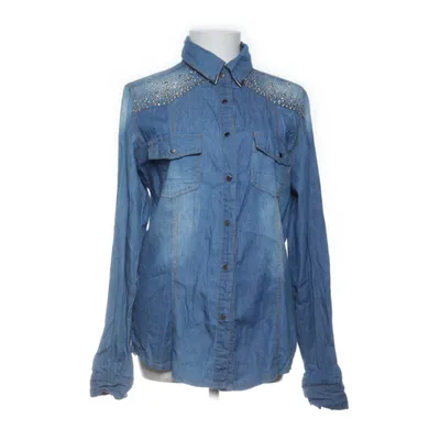 Denim blouse (Blauw) van Memory & Co Katoen