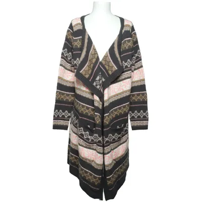 Strickjacke (Schwarz, Pink, Beige) von Cream Acryl, Wolle
