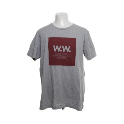 T-shirt (Grå, Rød) fra Wood Wood Bomuld