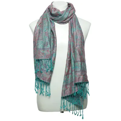 Sjaal (Lila, Turquoise)