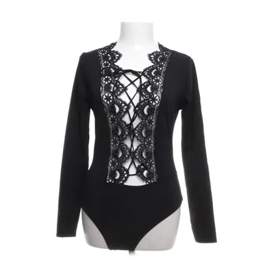 Romper (Zwart) van PrettyLittleThing Elastaan, Polyester