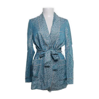 Blazer (Blauw, Zilver) van H&M Studio Viscose, Polyester