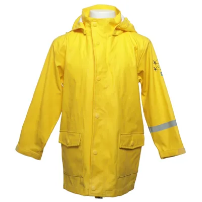 Regenjack (Geel) van Kozi Kidz Polyester, Polyurethaan