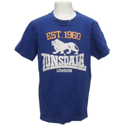 T-shirt (Blauw, Wit, Geel) van Lonsdale Katoen