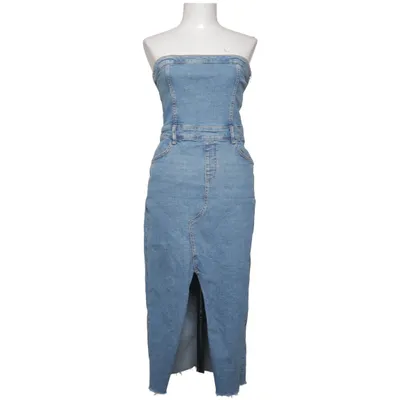 Jeansklänning (Blå) från Bershka Denim Bomull, Elastan