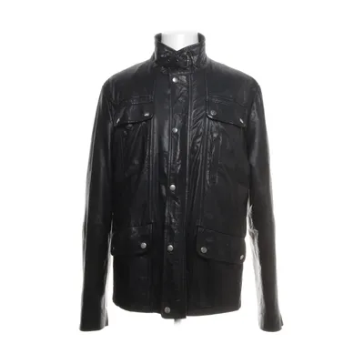 Leather jacket (Black) from Peckott Cotton, Polyester, Leather