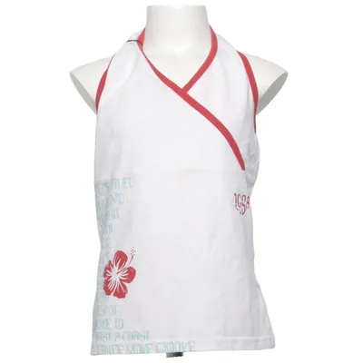 Halterneck top (Hvid, Rød) fra L.O.G.G by H&M