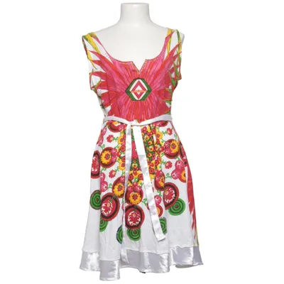 Klänning (Vit, Flerfärgad) från Desigual Bomull