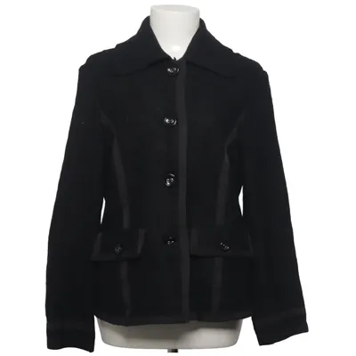Coat (Black) from Fairfield Viscose, Wool
