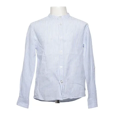 Shirt (Blauw, Wit) van Mango Katoen, Linnen