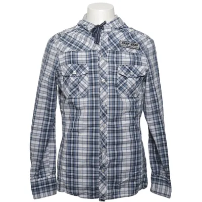 Shirt (Blue, White) from 98-86 Cotton, Polyester