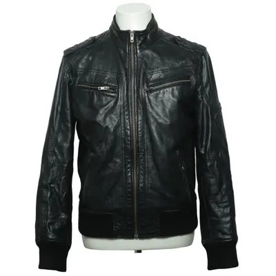 Veste en cuir (Noir) de Rock'n Blue Cuir, Polyester