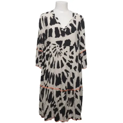 Kjole (Beige, Sort, Orange) fra Sarah Viscose