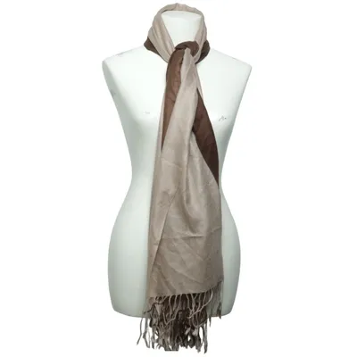 Scarf (Brown, Beige) from Pashmina Cashmere, Silk