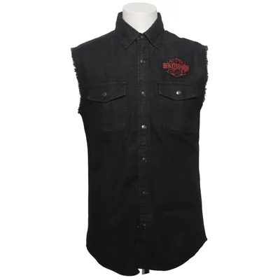 Spijker gilet (Grijs) van Harley Davidson Katoen