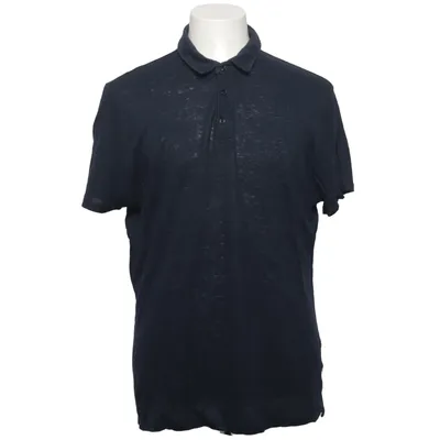 Poloshirt (Blauw) van Knowledge Cotton Apparel Linnen