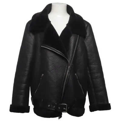 Shearling jacket (Black) from Zara Woman Outerwear Polyester