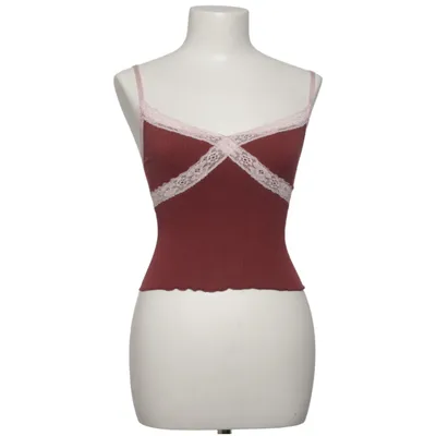 Pyjamaslinne (Röd) från Urban Outfitters Elastan, Modal, Polyamid