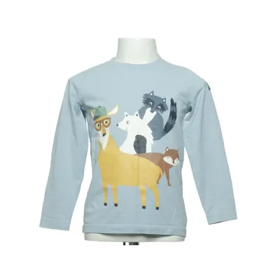 T-shirt à manches longues (Bleu) de Polarn O. Pyret Élasthane, Coton biologique