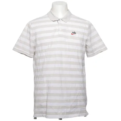 Polo shirt (Beige, White) from Nike Cotton