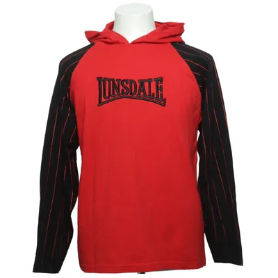 Hoodie (Red, Black) from Lonsdale Cotton