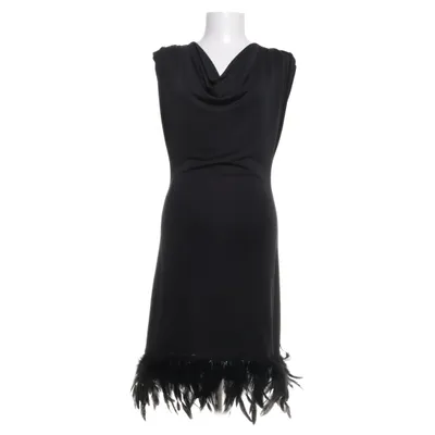 Dress (Black) from Ana Alcazar Elastane, Feather, Polyester