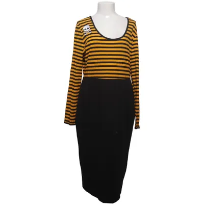 Robe (Noir, Jaune) de Deadly Dames Élasthane, Polyamide, Viscose