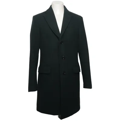 Frakke (Grøn) fra Mango Man Polyester, Viscose, Uld