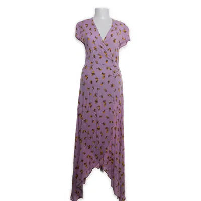 Wrap dress (Purple, Yellow, Brown) from Lost Ink