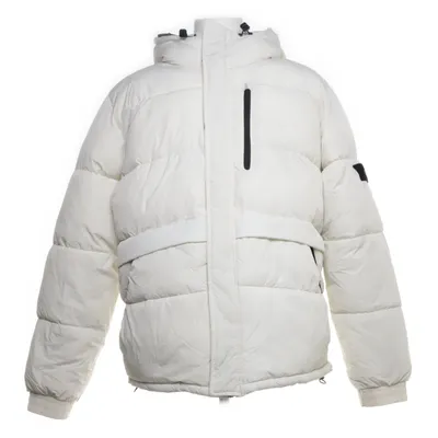 Winter jacket (White, Black) from Bershka Polyamide