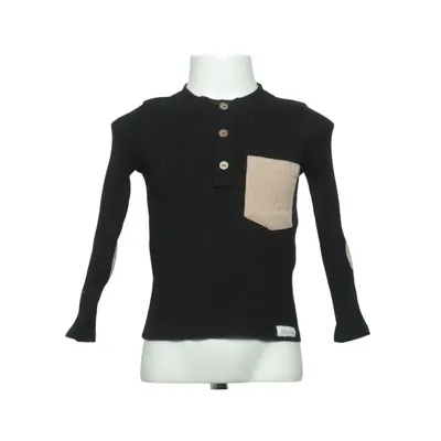 Henley T-shirt (Sort, Beige, Flerfarvet) fra Helen Bomuld, Elastan