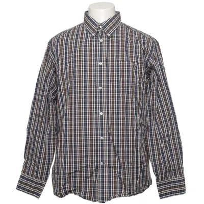 Buttondown-skjorta (Blå, Brun, Vit) från Man by Tchibo Bomull