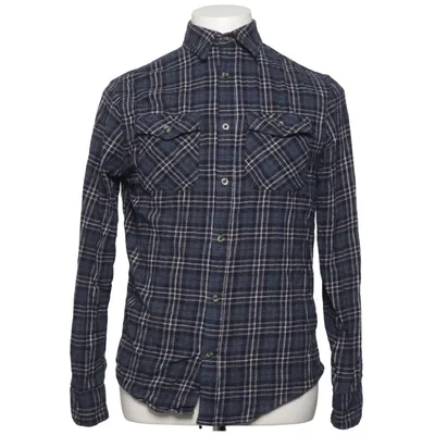 Flannel shirt (Blue, White) from Bluewear Cotton