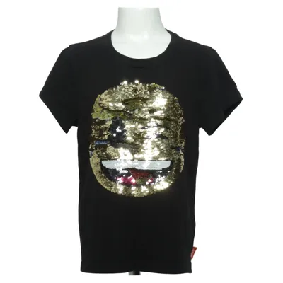 T-shirt (Noir, Multicolore) de Emoji Coton, Élasthane