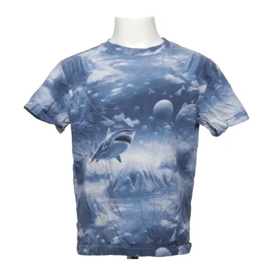 T-shirt (Blue, White) from Lindex Cotton
