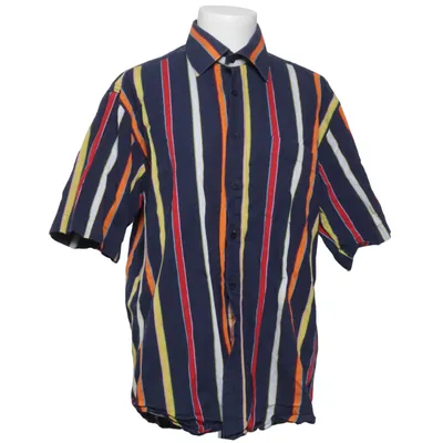 Kortärmad skjorta (Blå, Flerfärgad) från Alba Moda Bomull