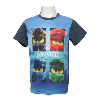 T-shirt (Blå, Svart) från LEGO Bomull, Polyester