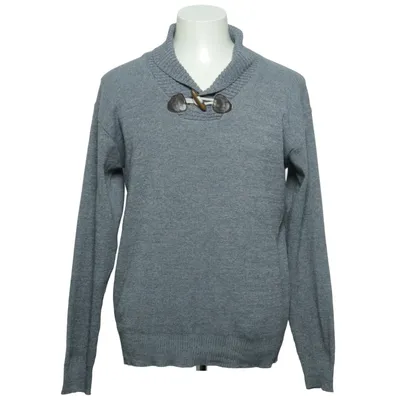 Pull-over (Gris) de Hot Acrylique, Élasthane, Laine