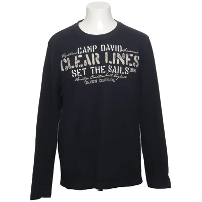T-shirt à manches longues (Bleu) de Camp David Coton