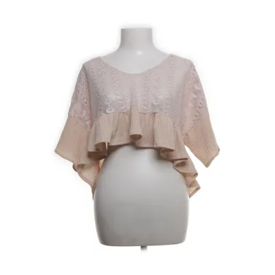 Crop top (Beige, White) from Cider Polyester