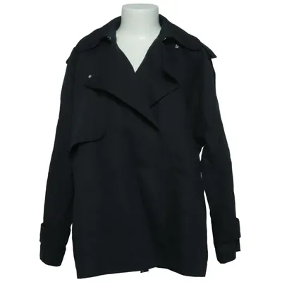 Trenchcoat (Schwarz) von Arket Baumwolle, Leinen