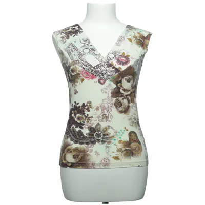 Top (Beige, Multicolored) from Ted Nicol Elastane, Viscose