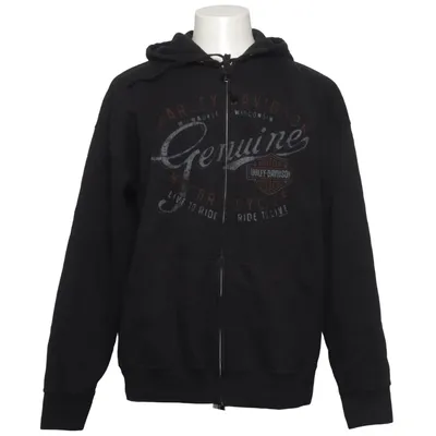 Capuchon sweater (Zwart) van Harley Davidson Katoen, Polyester