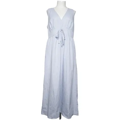 Långklänning (Blå, Vit) från Rihoas Polyester