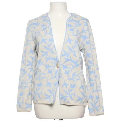 Cardigan (Blauw, Beige) van Veta Katoen, Linnen