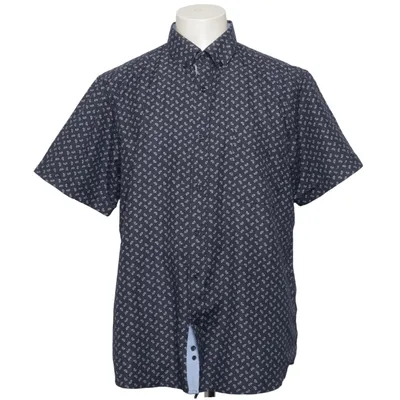 Short sleeve shirt (Blue, White) from Attore Camicia Cotton, Polyester