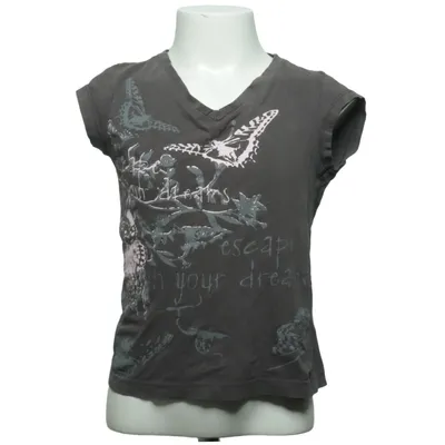 T-shirt (Grijs, Roze) van Pan Katoen