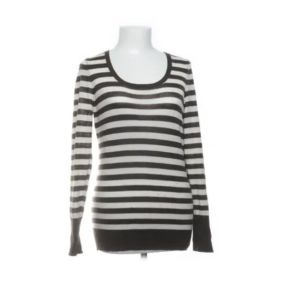 Sweater (White, Black) from Ann Taylor Acrylic, Merino wool, Polyester