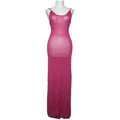 Långklänning (Rosa) från Turnover Polyamid, Viskos