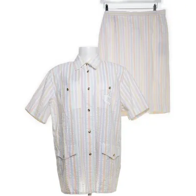Skirt suit (Multicolored) from Avantgarde Cotton, Viscose, Polyester